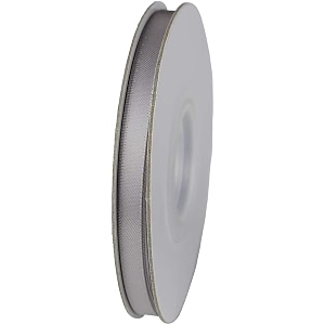 100 polyester double face satin ribbon for craft embroidery and decoration 25 mm silver 914 meter