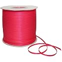 100% Polyester Double Face Satin Ribbon for Craft Embroidery and Decoration (3 mm, Shocking Pink, 457 Meter)