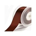 100% Polyester Double Face Satin Ribbon for Craft Embroidery and Decoration (9 mm, Cappuccino, 91.4 Meter)