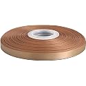 100% Polyester Double Face Satin Ribbon for Craft Embroidery and Decoration (3 mm, Tan, 457 Meter)
