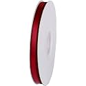 100% Polyester Double Face Satin Ribbon for Craft Embroidery and Decoration (12 mm, Wine, 91.4 Meter)