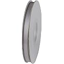 100% Polyester Double Face Satin Ribbon for Craft Embroidery and Decoration (16 mm, Silver, 91.4 Meter)