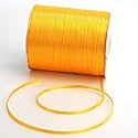 100% Polyester Double Face Satin Ribbon for Craft Embroidery and Decoration (3 mm, Daffodil, 457 Meter)