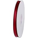 100% Polyester Double Face Satin Ribbon for Craft Embroidery and Decoration (6 mm, Wine, 91.4 Meter)