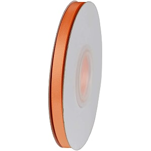 100 polyester double side satin ribbon for craft embroidery and decoration 25 mm peach