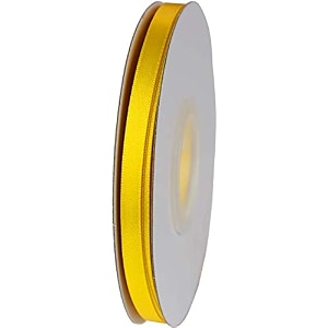 100 polyester double side satin ribbon for craft embroidery and decoration 16 mm daffodil