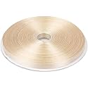 100% Polyester Double Side Satin Ribbon for Craft Embroidery and Decoration (25 mm, Nude)