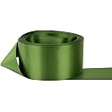 100% Polyester Double Side Satin Ribbon for Craft Embroidery and Decoration (22 mm, Moss)