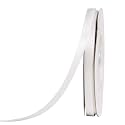 100% Polyester Double Side Satin Ribbon for Craft Embroidery and Decoration (18 mm, Off-White)