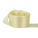 100% Polyester Double Side Satin Ribbon for Craft Embroidery and Decoration (22 mm, Ivory)