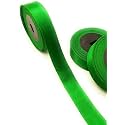 100% Polyester Double Side Satin Ribbon for Craft Embroidery and Decoration (22 mm, Classic Green)