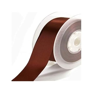 double side satin ribbon for craft embroidery and decoration 18 mm cappuccino