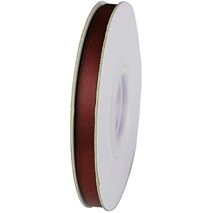 double side satin ribbon for craft embroidery and decoration 18 mm burgundy