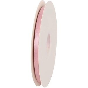 double side satin ribbon for craft embroidery and decoration 16 mm antique mauve