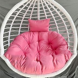 polyester designer round cushion for hanging basket swing chair for outdoor egg swing chairgarden swing seat padded pillowpeach