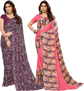 anand sarees floral print polka print ombre printed bollywood georgette saree