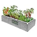 Anandi Green's 400 GSM Geo Fabric Rectangular Plant Grow Bags with PVC Pipe Support Suitable for Vegetable Outdoor Terrace Gardening Size (Grey 5Lx2Wx1H Fit)