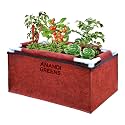 Anandi Green's 400 GSM Geo Fabric Rectangular Plant Grow Bag with PVC Pipe Support Suitable for Vegetable Outdoor Terrace Gardening Bag Size (Maroon 2Lx1Wx1H Fit)