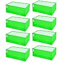 Anandi Green's Premium 15X6X6 INCH HDPE UV Protected 260 GSM Small Rectangular Shaped Green Colour Plants Grow Bags Pack of 8