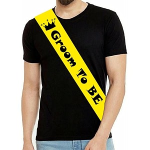 sash groom to be sash happy wedding sash engagement invitation party props satin sash for girls boys women adult i customised sash with photo name print groom sash yellow