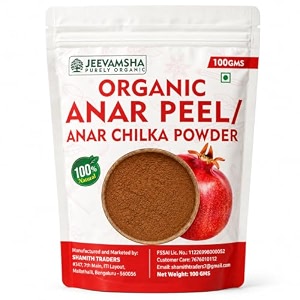 anar peel powder 100g pomegranate peel  organic natural antioxidant amp digestive support  ayurvedic herbal powder  pure amp chemical-free 