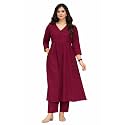 Anarkali Kurta Pant Set for Women Long