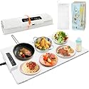 Anatole Electric Food Warmer 24"*15" Large Silicone Warming Mat Foldable Full Surface Warming Tray with 3 Adjustable Temperature Time for Buffets Parties