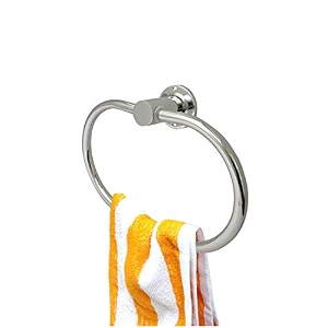 anatomix diplomat oval hand towel ringholder for bathroomtowel hanger for washbasin  napkin holder stand for kitchen - pack of 1 brass