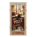 ANAVRIN Book Nook Kit Kyoto Gion – DIY 3D Wooden Booknook for Adults, Teens and Book Lovers, Bookshelf Insert Library Decor, Creative Gift for Family, Friends, and Elderly