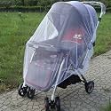 Stroller Mosquito Net Infant Pram Carriers Car Seat Cradles Mosquito Net Kids Outdoor Pest Control Mesh Baby Care Accessory (White)