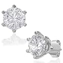 925 Sterling Silver Earrings for Women | Square Stud, Jacket, Solitaire, Pearl, Star, Lotus Designs | Elegant Lightweight Jewelry Gift for Girls &amp; Ladies