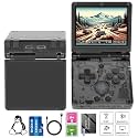 Anbernic RG35XXSP Handheld Game Console RG35XX SP Clamshell Retro Game Console with 64G TF Card Preloaded Games 5532 Portable Gaming Console with 3300mAh Battery 5G WiFi Bluetooth HD Black