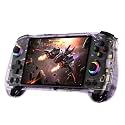 ANBERNIC RG557 Handheld Game Console, Android 14 Gaming Handheld with Dimensity 8300 Processor, 12GB RAM, 5.48” AMOLED Display, WiFi 6E, Bluetooth 5.3, Hall Joystick Retro Gaming Device Purple