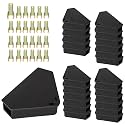 Anblak Mouse Station with Keys Black 24 Pack, Key Required Mouse Stations, Mice Stations, Keeps Children and Pets Safe Indoor & Outdoor