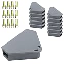 Anblak Mouse Station with Keys Grey 12 Pack, Key Required Mouse Stations, Mice Stations, Keeps Children and Pets Safe Indoor &amp; Outdoor