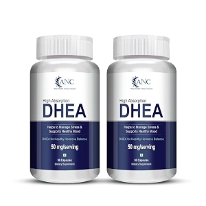 anc dhea 50mg  supports healthy mood  90 capsules pack of 2