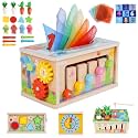 Ancaixin 6-in-1 Montessori Tissue Box Toy for 6+ Months Baby, Activity Cube