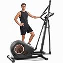 ANCHEER Elliptical Exercise Machine with 15.5" Stride, 500 LBS, Ultra-Quiet