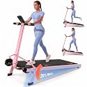 ANCHEER Manual Treadmill Foldable Non-Electric Walking Running