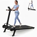 ANCHEER Manual Treadmill Foldable Non-Electric Walking Running