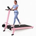 ANCHEER Manual Treadmill Foldable Non-Electric Walking Running