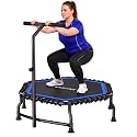 ANCHEER 50" Rebounder Trampoline for Adults- Handle Bar, Indoor, 550 lb