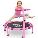 ANCHEER 38'' Kids Trampoline, Foldable Toddler Mini Trampoline with Handle