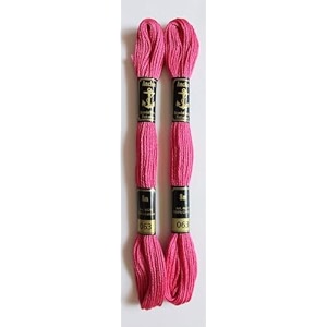anchor cross stichlong stich embroidery cotton threadspack of 25 8 mt each skeins shade no 63 pink