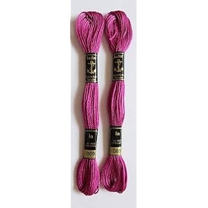 anchor cross stichlong stich embroidery cotton threadspack of 25 8 mt each skeinsshade no 089
