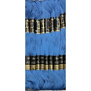 anchor cross stichlong stich embroidery cotton threadspack of 25 8 mt each skeinsshade no 0142