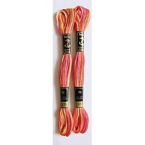 anchor cross stichlong stich embroidery cotton threadspack of 25 8 mt each skeins multicolour shade no 1315
