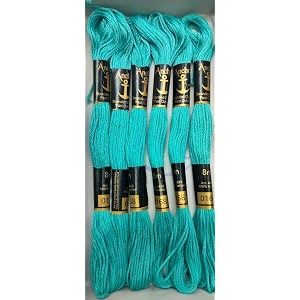 anchor cross stichlong stich embroidery cotton threadspack of 25 8 mt each skeinsshade no 0168