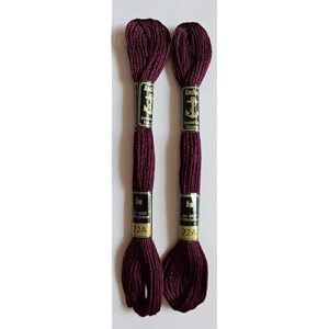 anchor cross stichlong stich embroidery cotton threadspack of 25 8 mt each skeins shade no 72a maroon