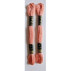 anchor cross stichlong stich embroidery cotton threadspack of 25 8 mt each skeins shade no 09 peach